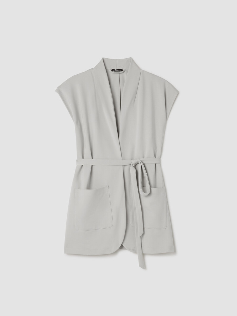 Washable Flex Ponte High Collar Vest 1