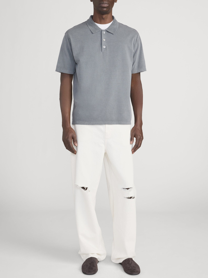 FRAME Washed Light Pique Polo outlook