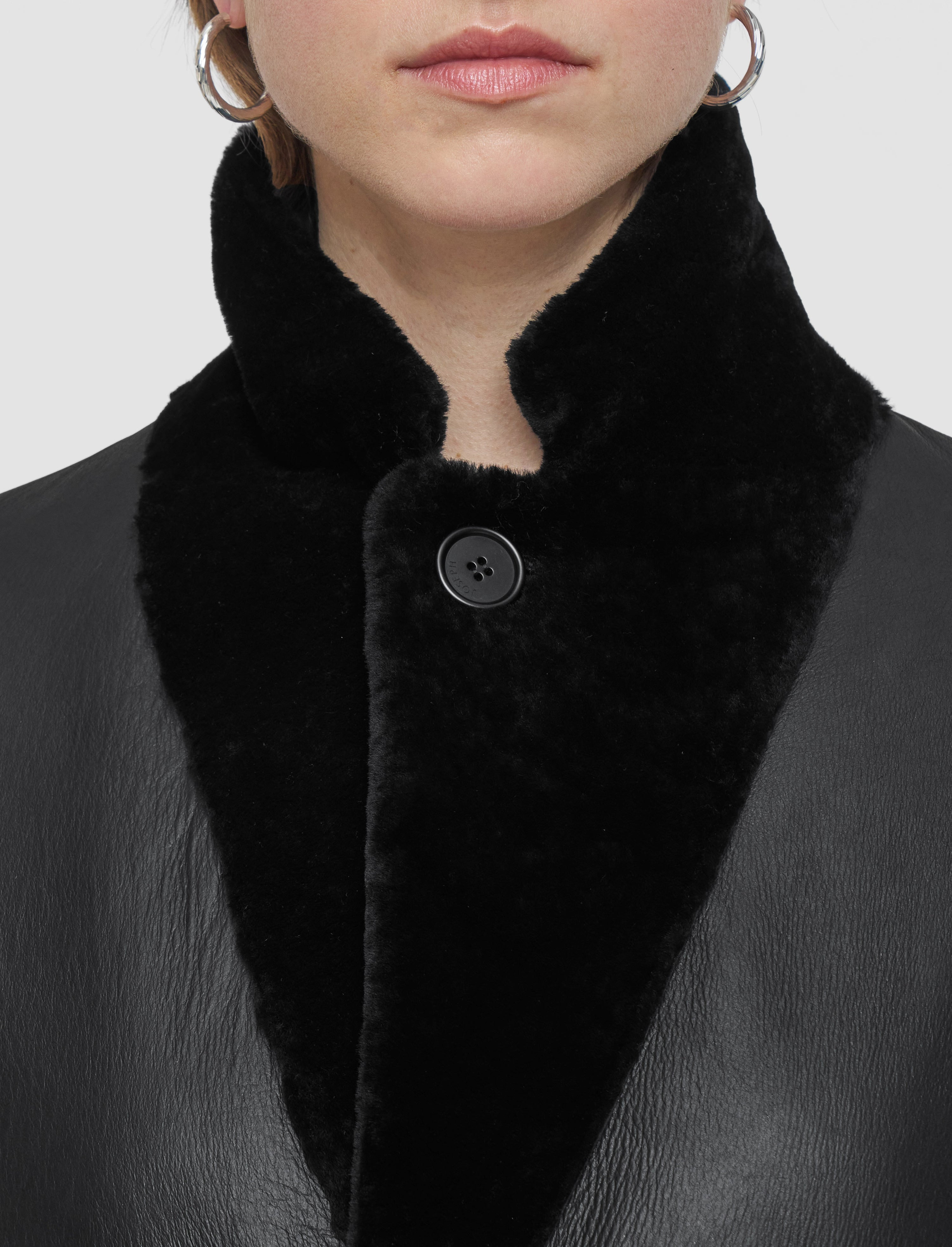 Britanny Reversible Soft Shearling Coat - 5