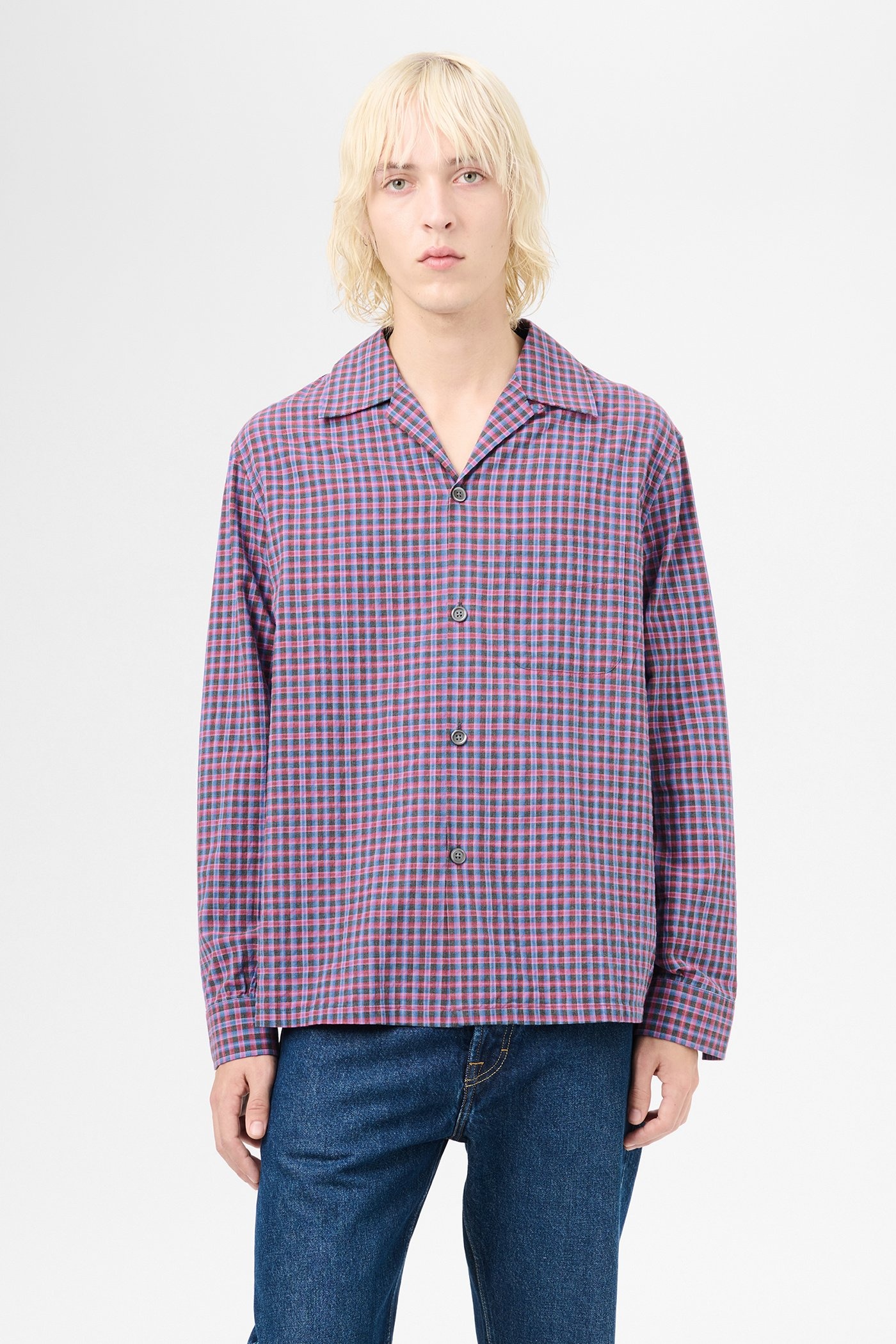 Heusen Shirt Venice Check Almost Seersucker - 3