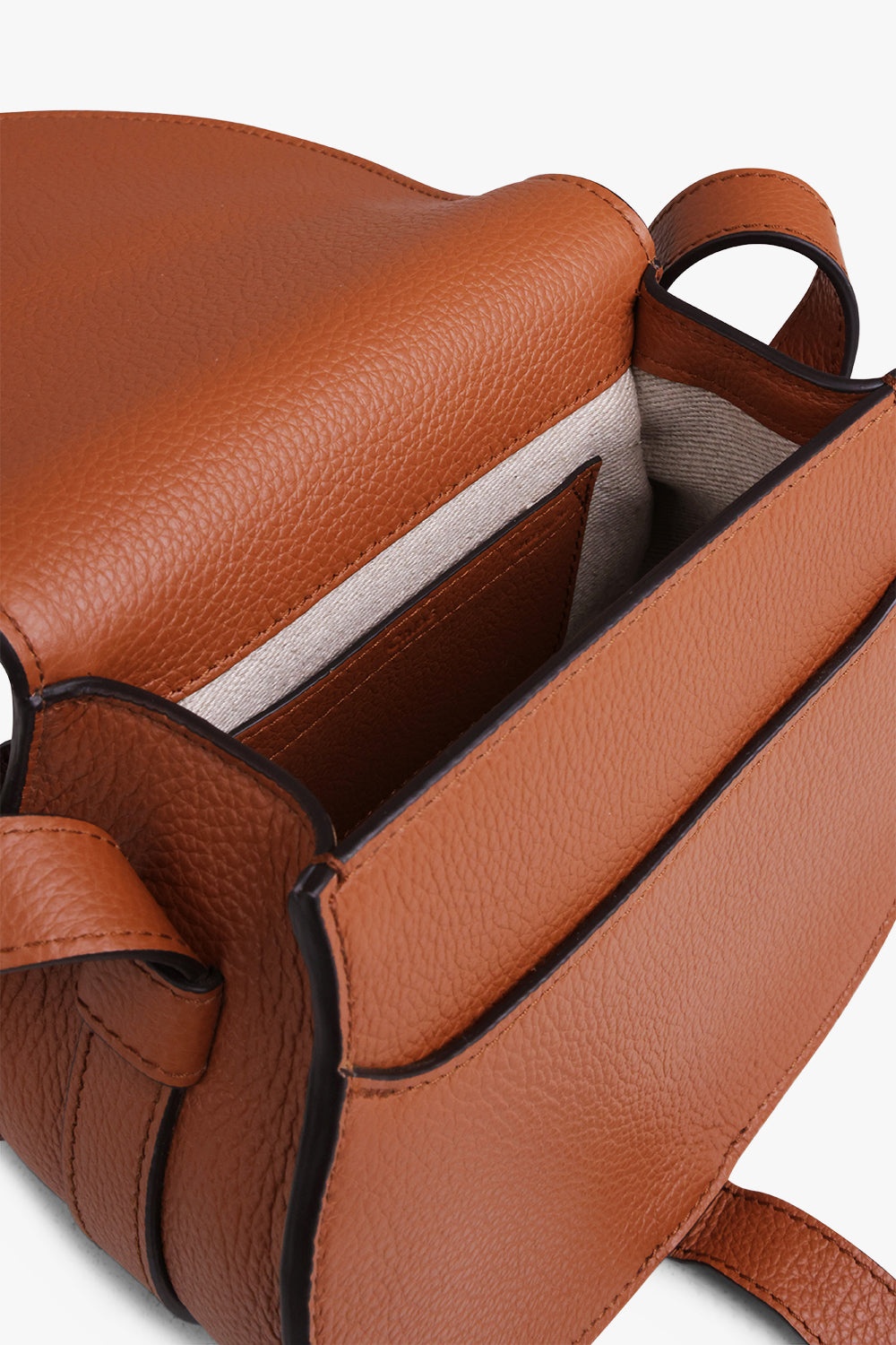 MARCIE SMALL BAG | TAN WITH TAN STITCHING - 4