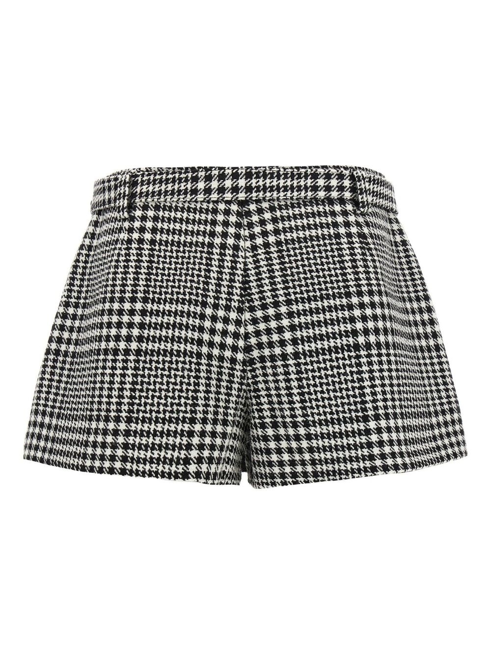 houndstooth bouclé wool skort - 2