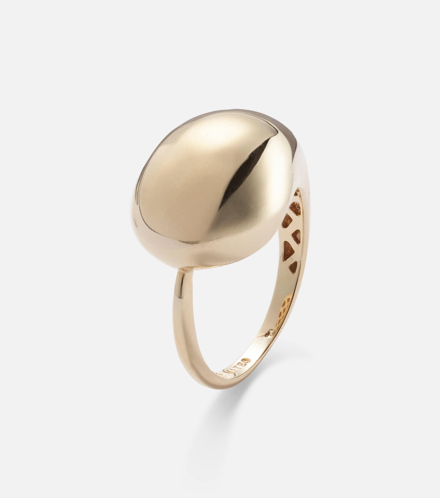 Water Droplet 14kt gold ring - 4