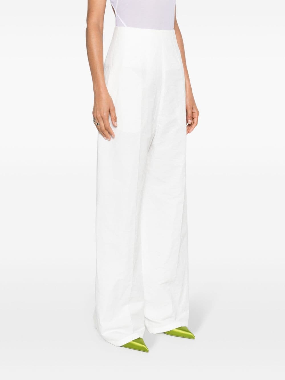 high-waisted palazzo pants - 3