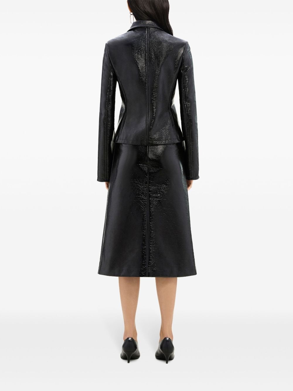 embossed-logo zip-fastening jacket - 4