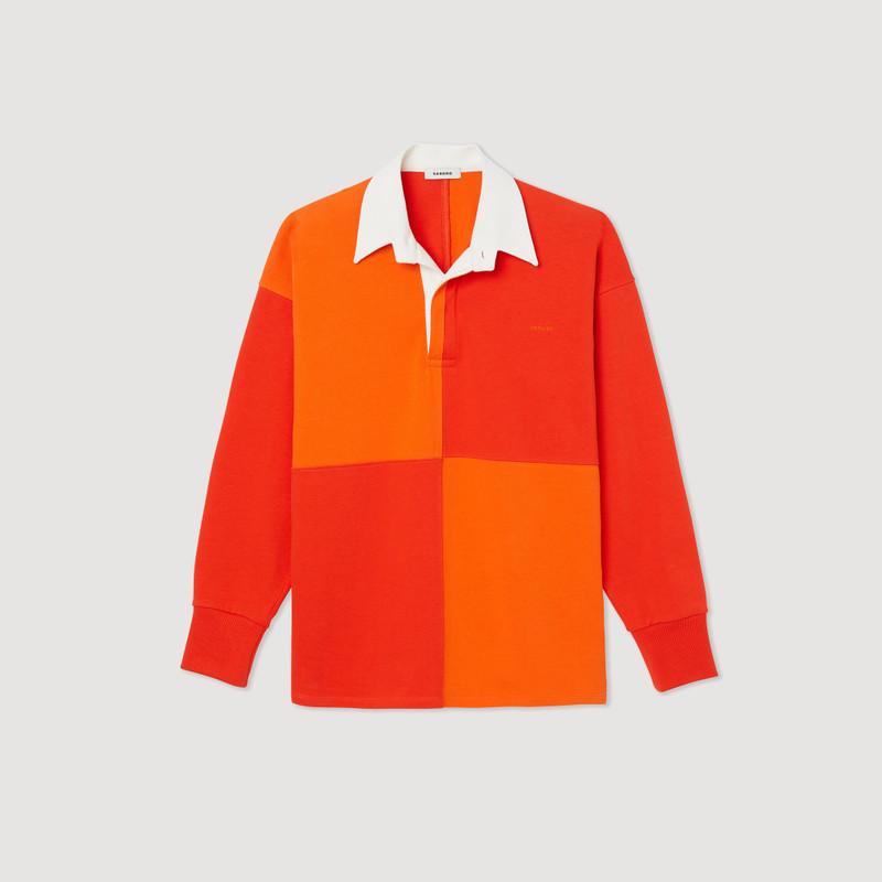 Organic cotton rugby polo shirt 1