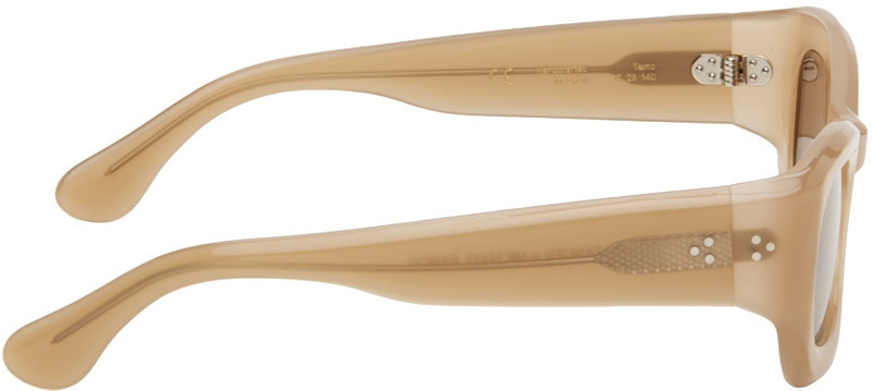 PORT TANGER Beige Michael Bargo Edition Temo Sunglasses outlook