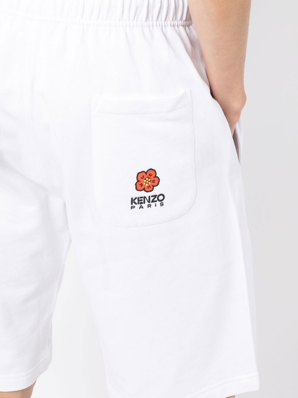 embroidered-logo track shorts - 5