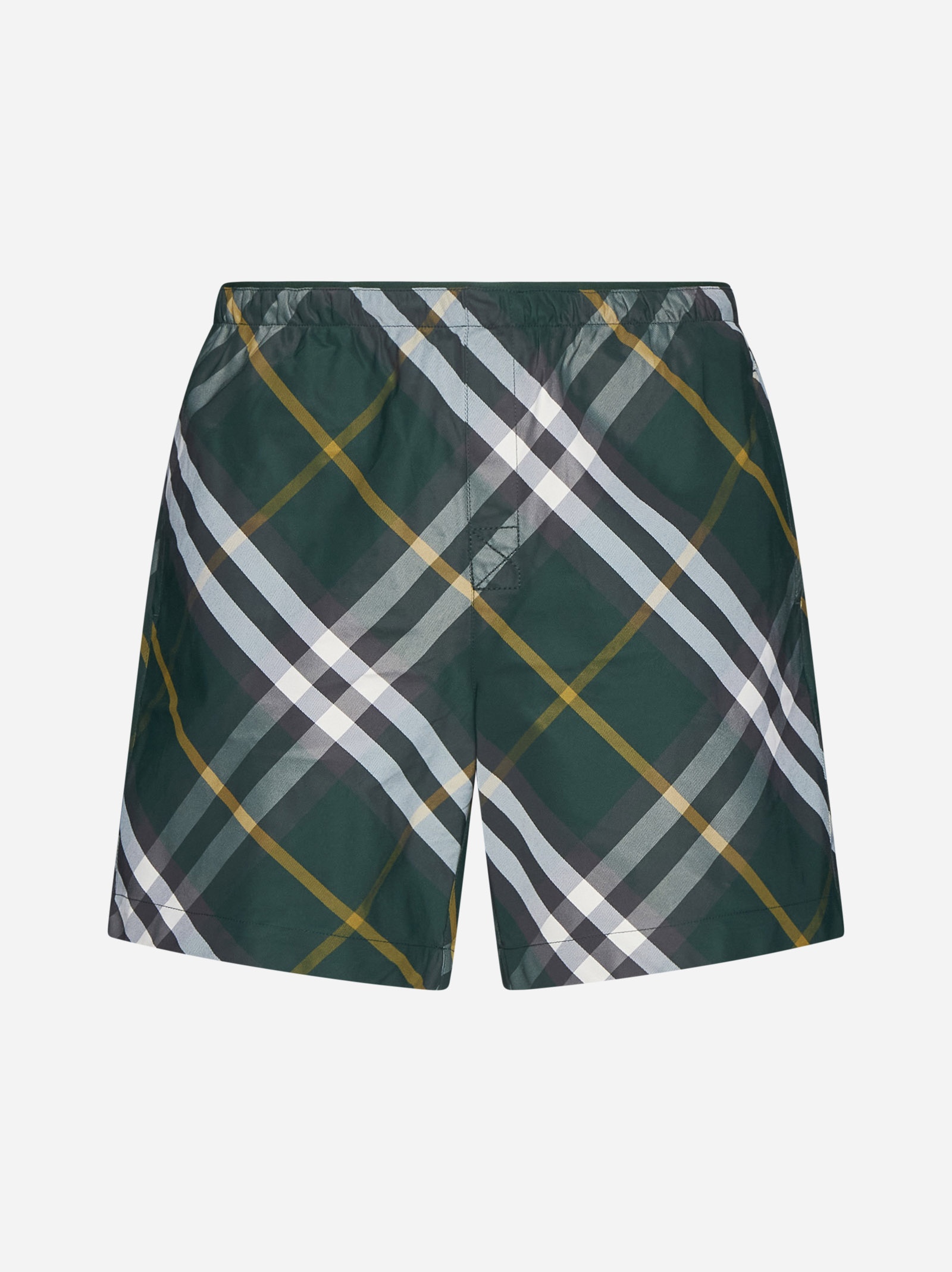 Check print swim shorts - 1