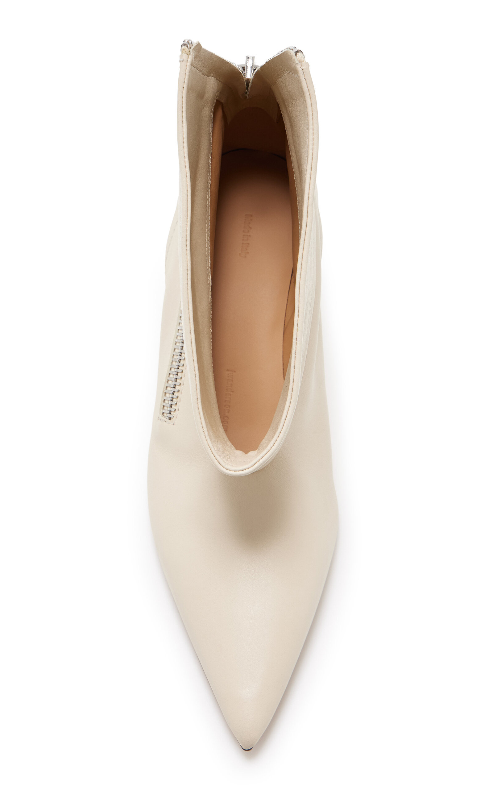 Leather Biker Boots ivory - 3