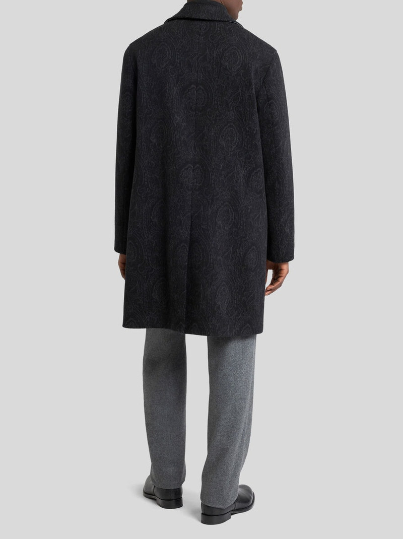 WOOL AND CASHMERE JACQUARD COAT WITH ARNICA MOTIF 4