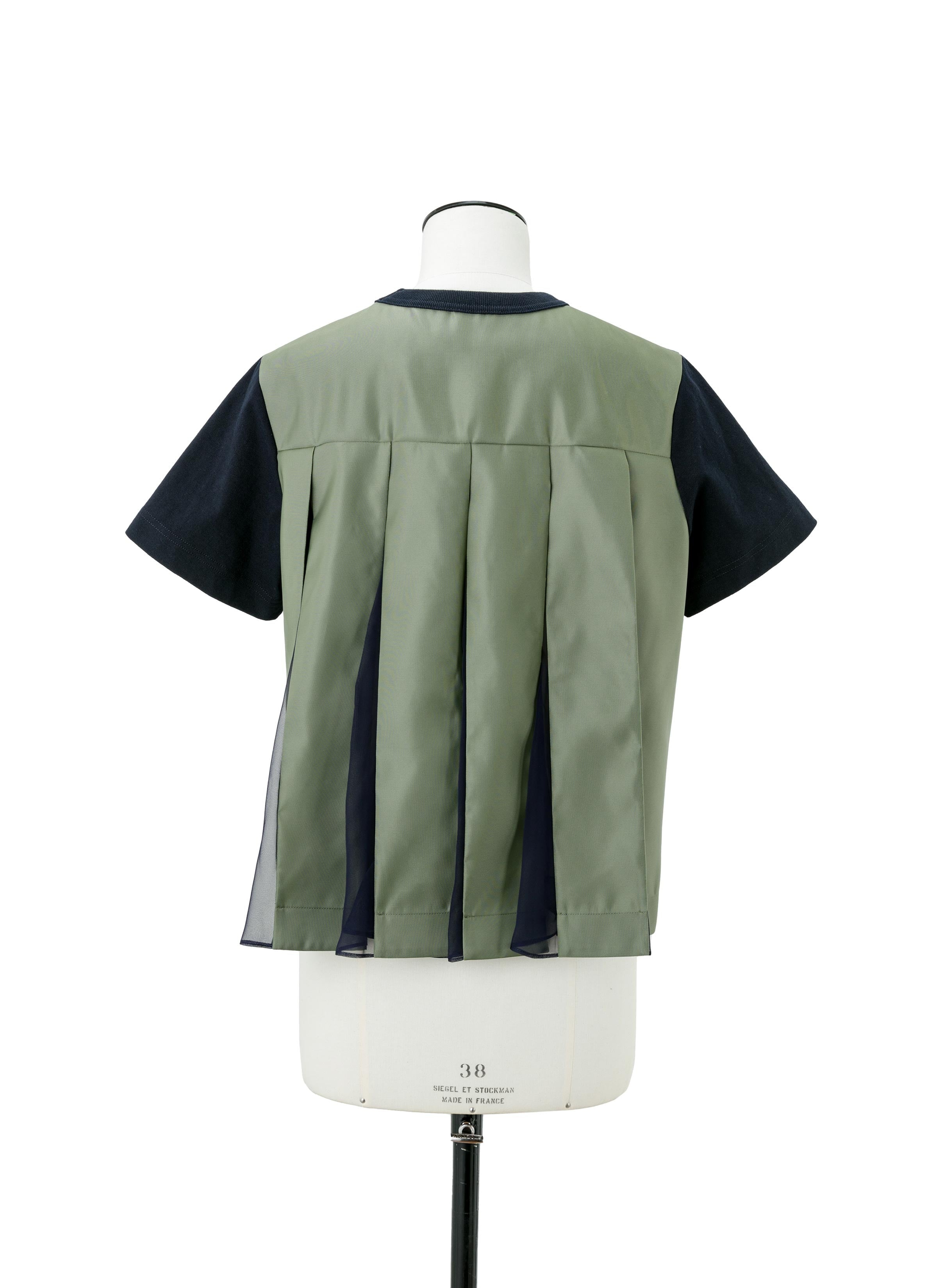 Nylon Twill x Cotton Jersey T-Shirt - 4