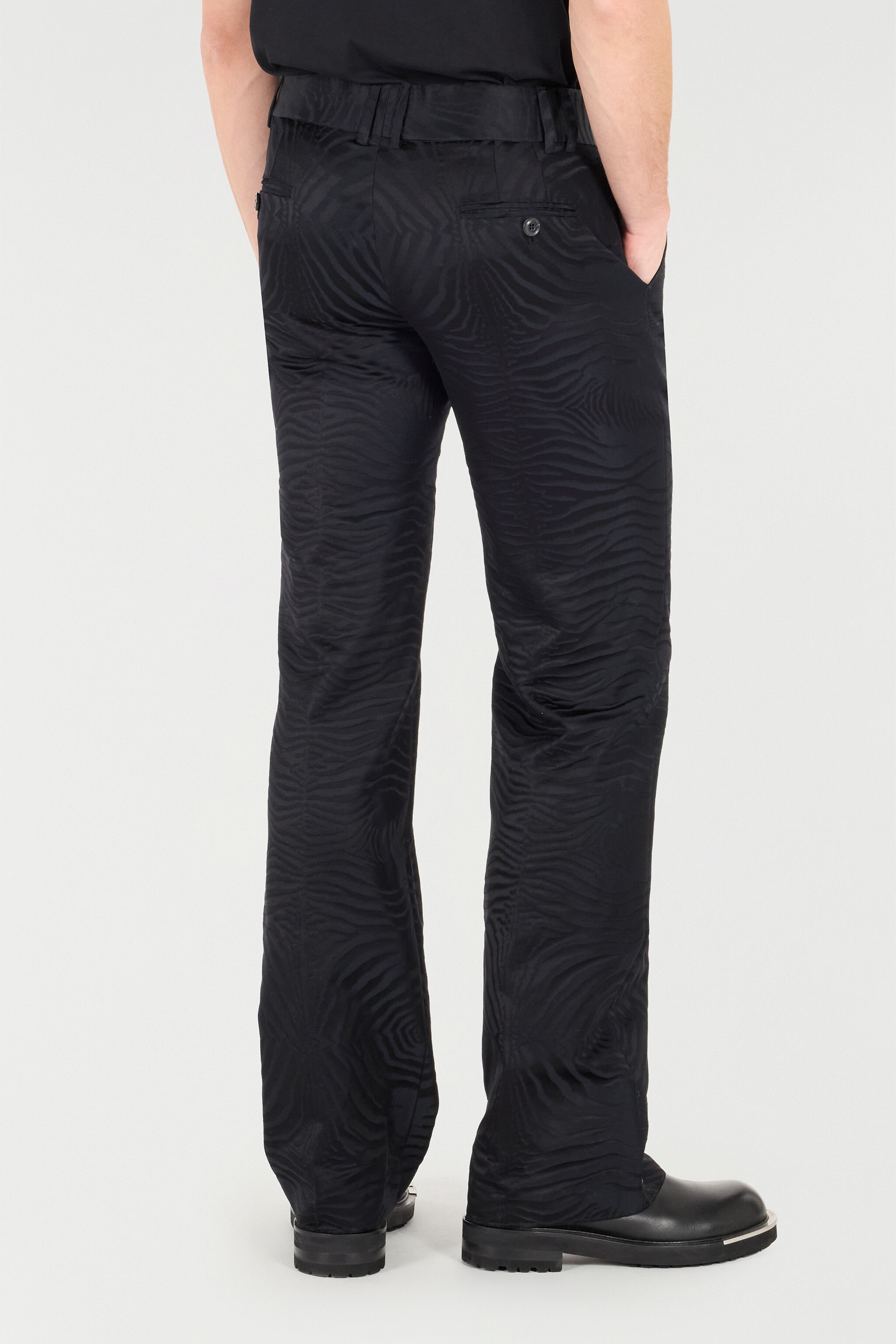 Flared Pants With Tiger Skin Pattern - 4