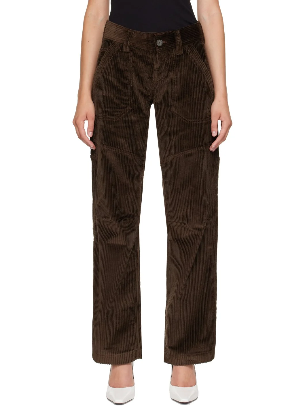 Brown Corduroy Trousers - 1