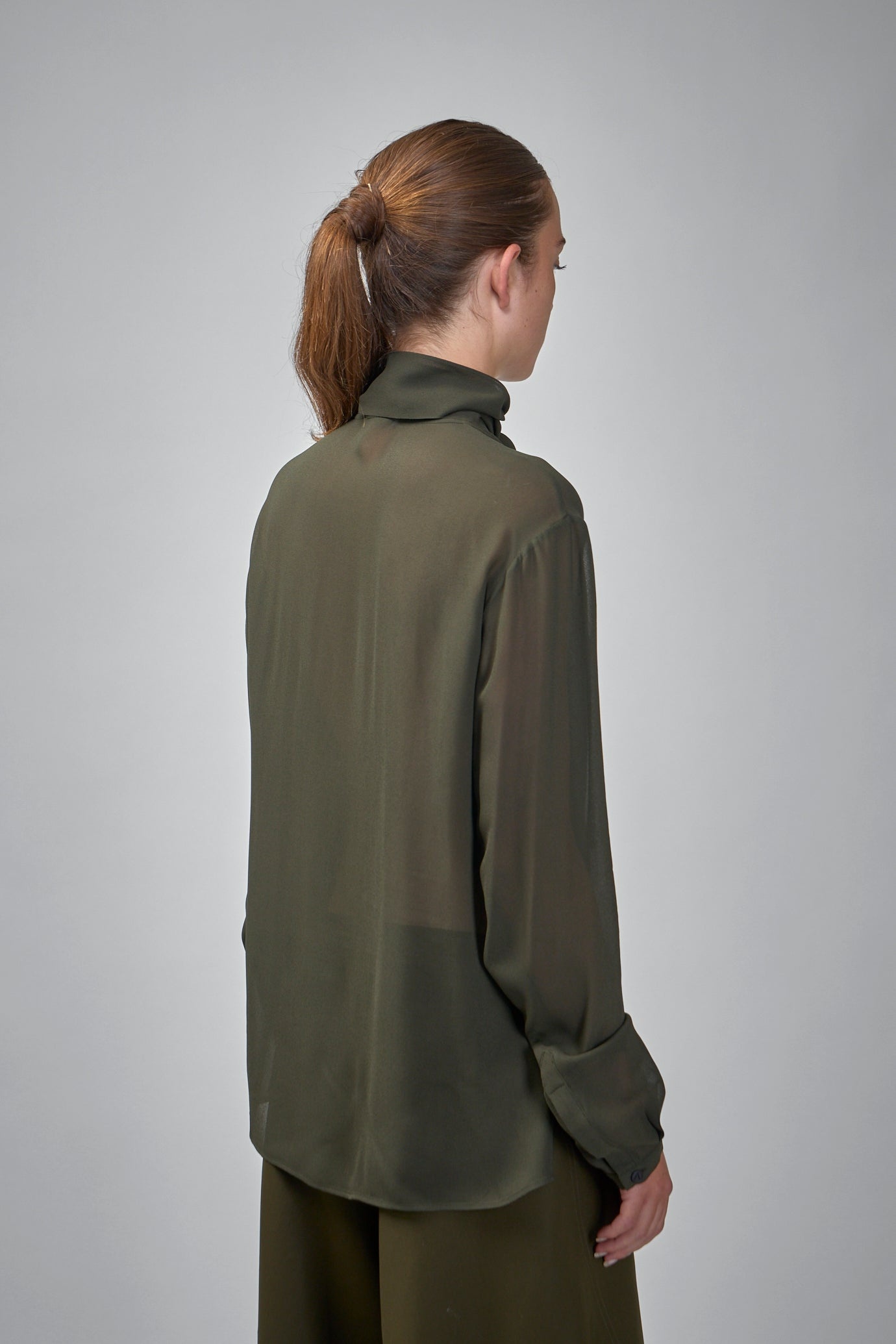 Georgette Scarf Blouse - 3