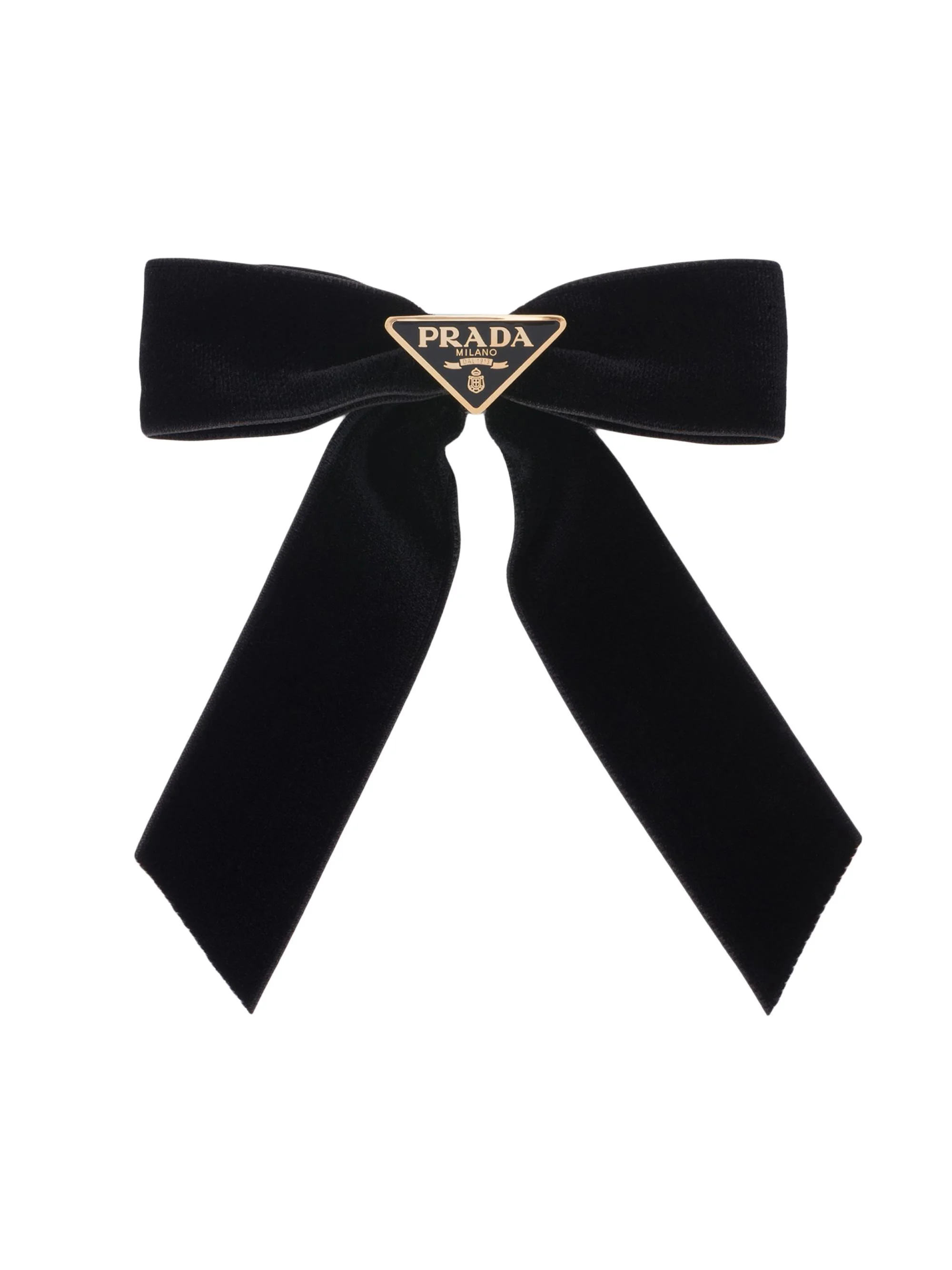 Women's Velvet Hair Clip - Black - 1