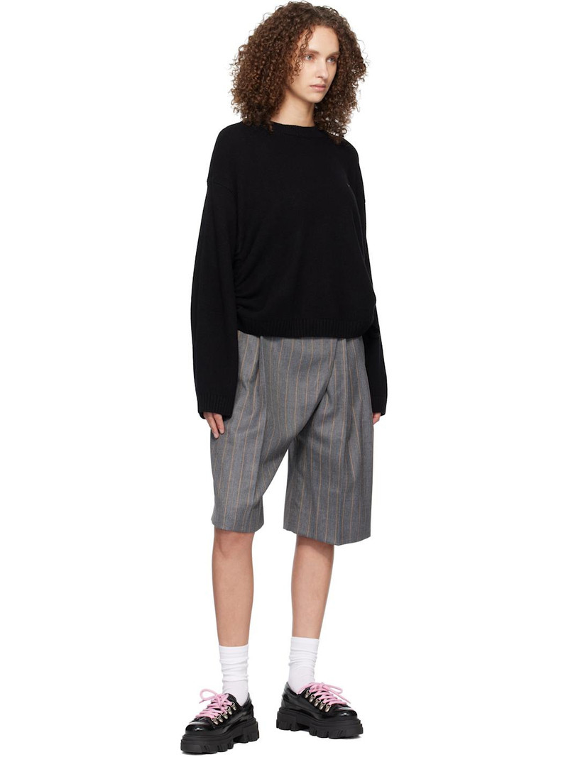 GANNI Black Cleated Derbys outlook