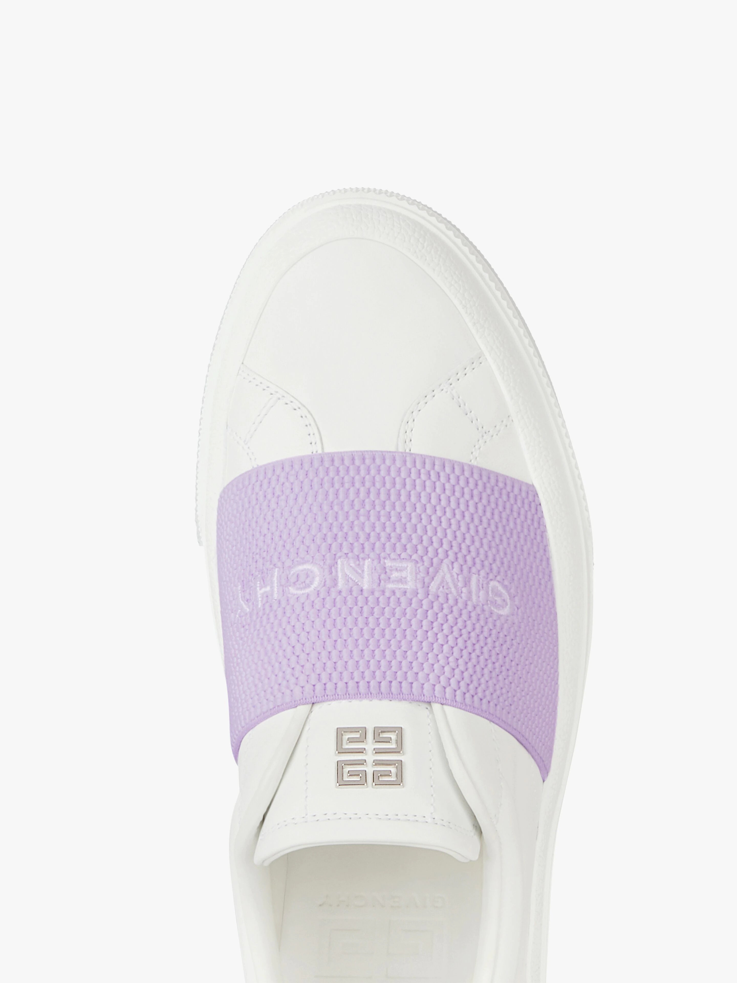 SNEAKERS CITY SPORT IN LEATHER WITH GIVENCHY WEBBING - 6