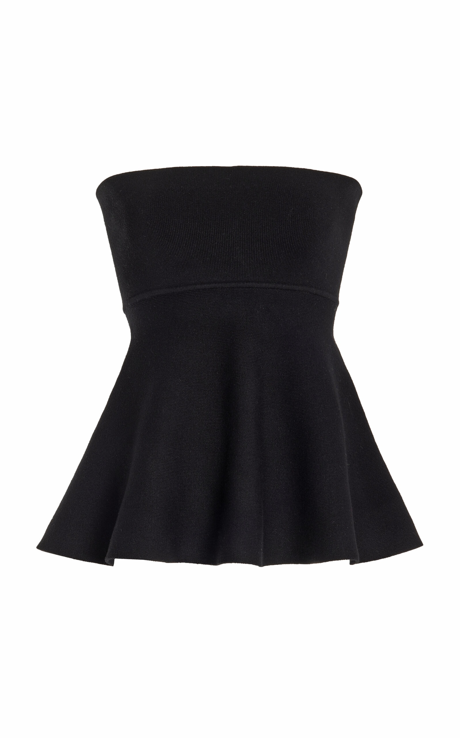 Exclusive Agathe Knit Peplum Top black - 1