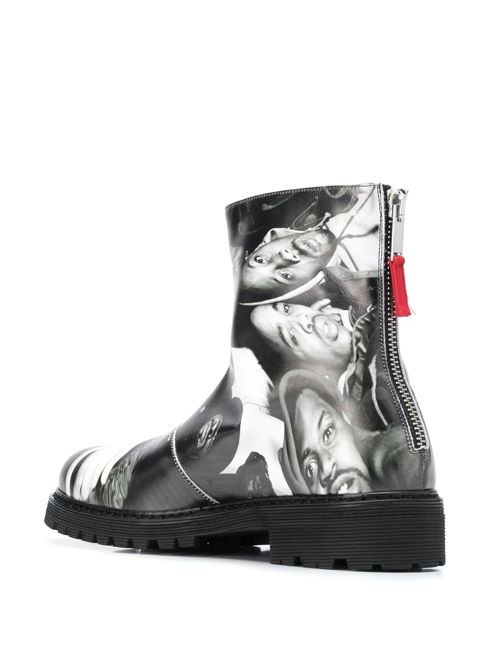 printed combat boots - 3