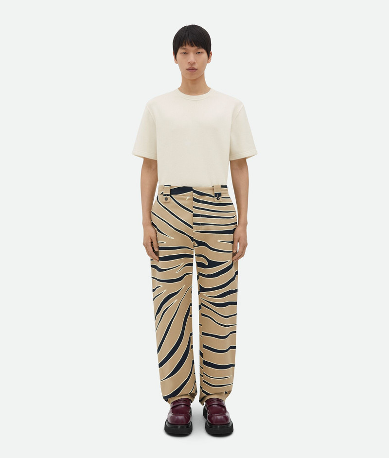 Animal Print Cotton Cargo Pants 1
