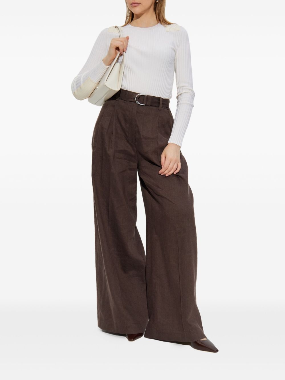 ribbed long-sleeve top - 2