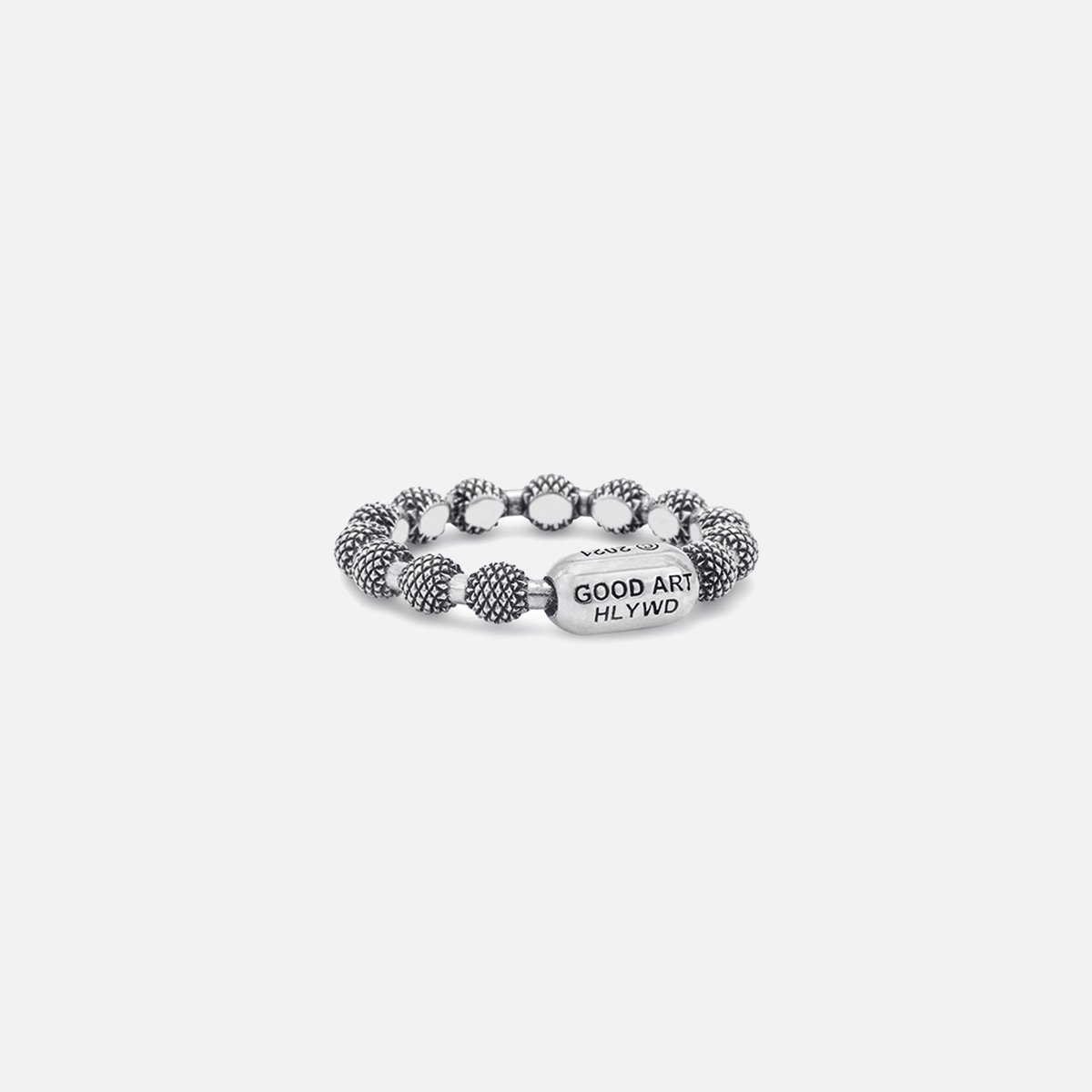 RS-BAL10-GB GOOD ART HLYWD Ball Chain 10 Ring Goosebumps - Sterling Silver - 3