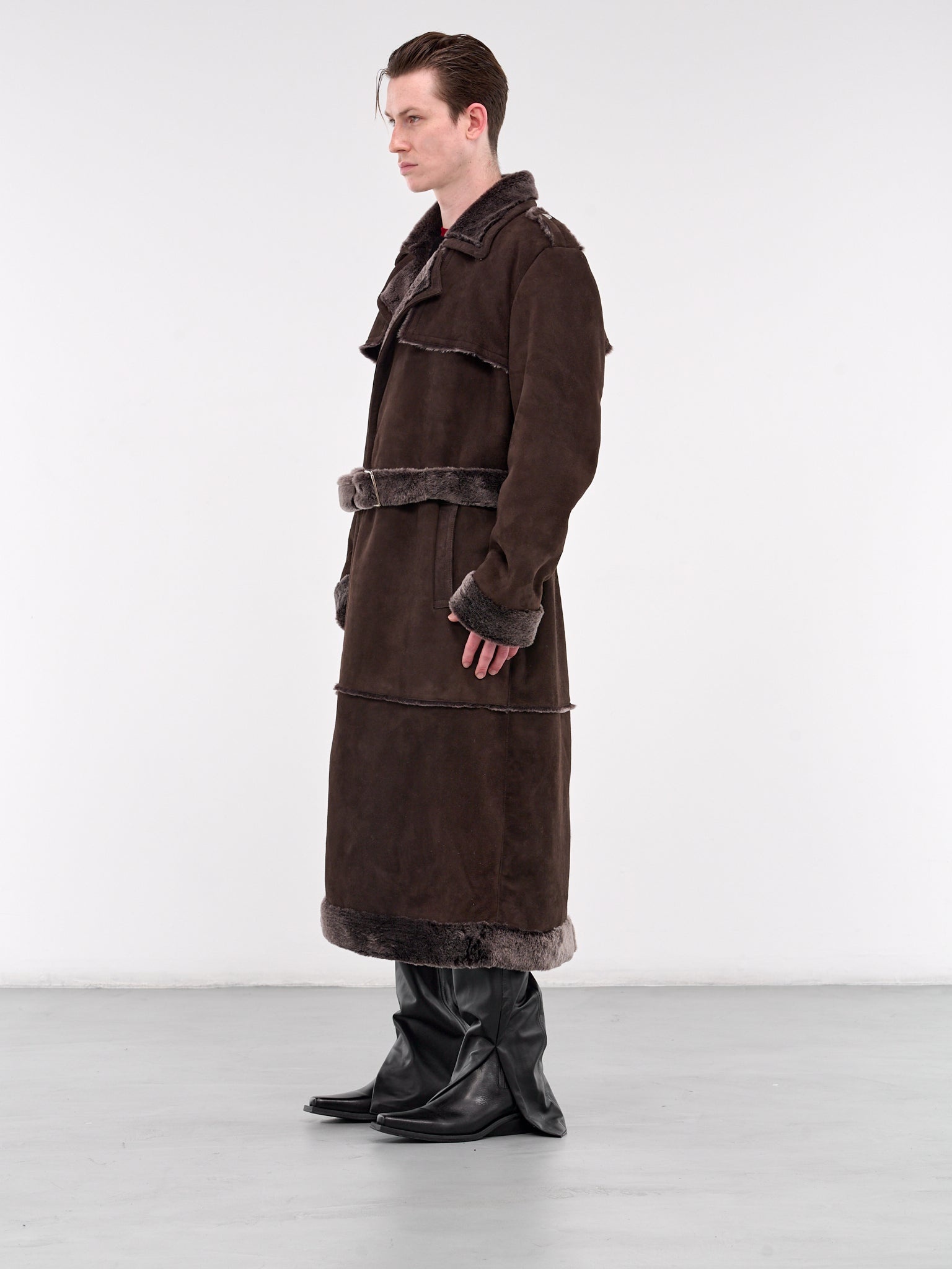 Deborah Long Shearling Coat - 2