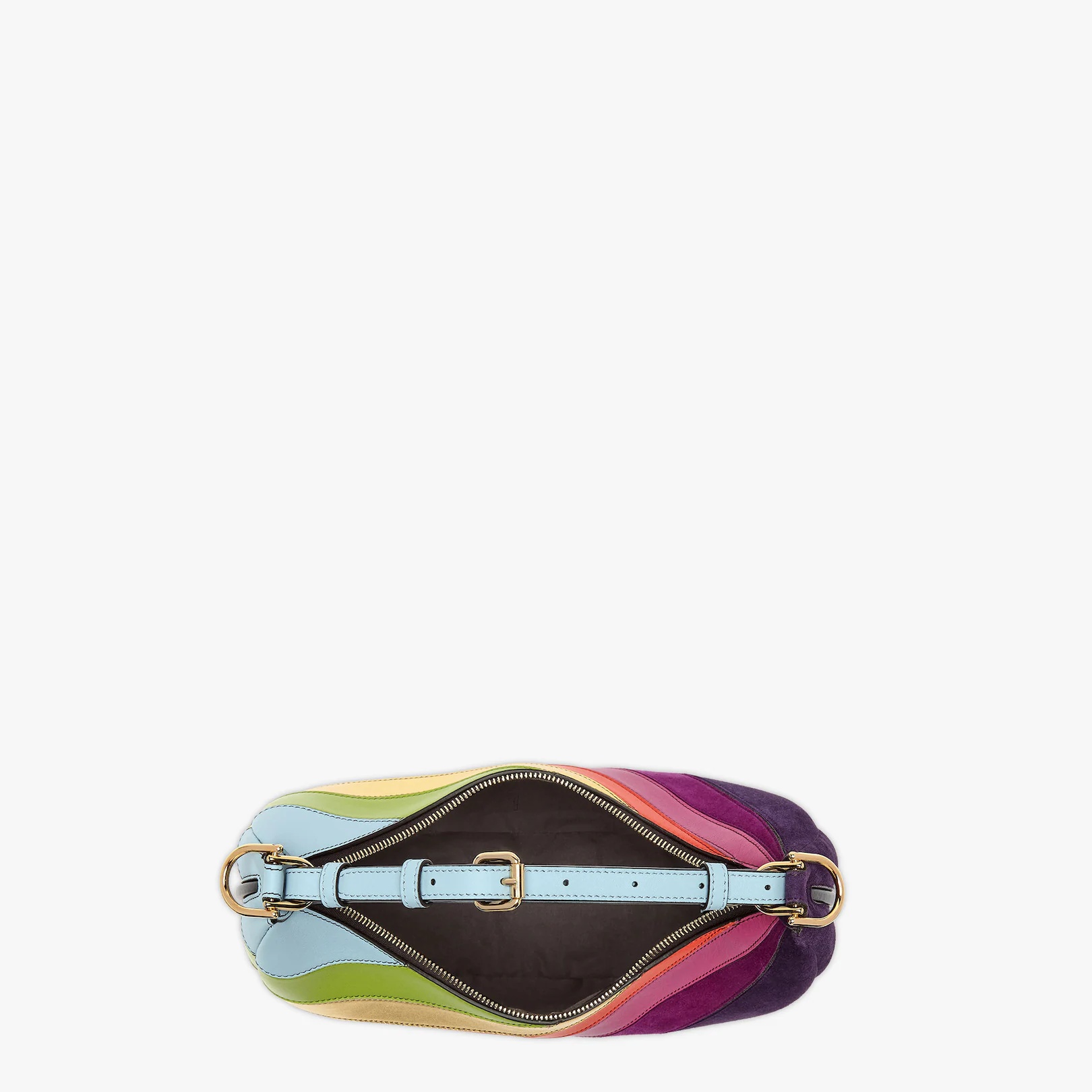Leather bag with multicolor inlay - 5