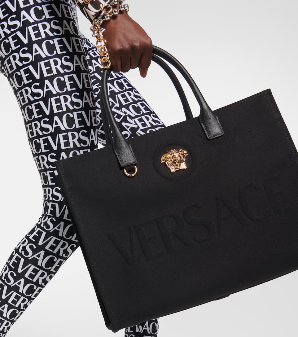 La Medusa cotton canvas tote bag - 2