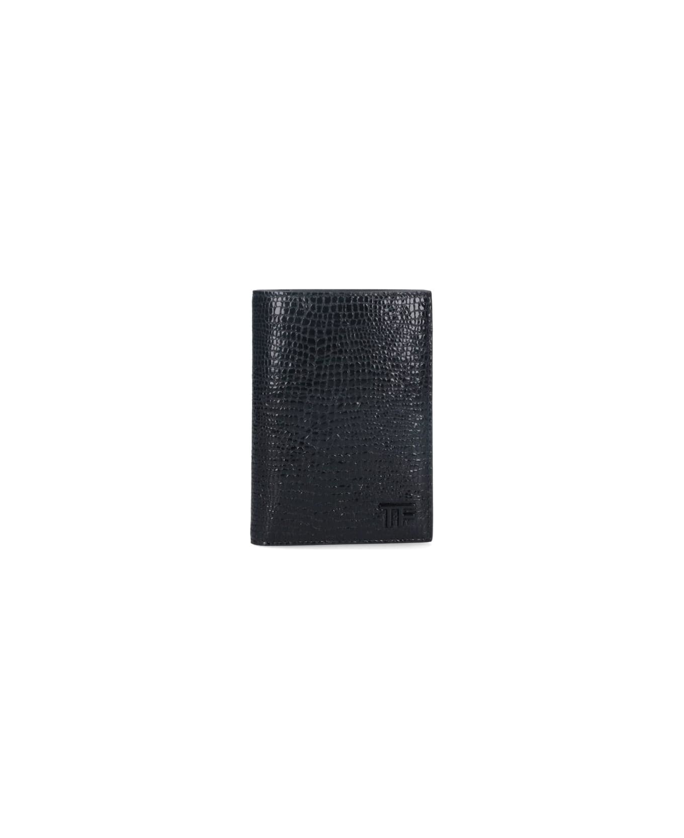 Croc Print Card Holder - 1