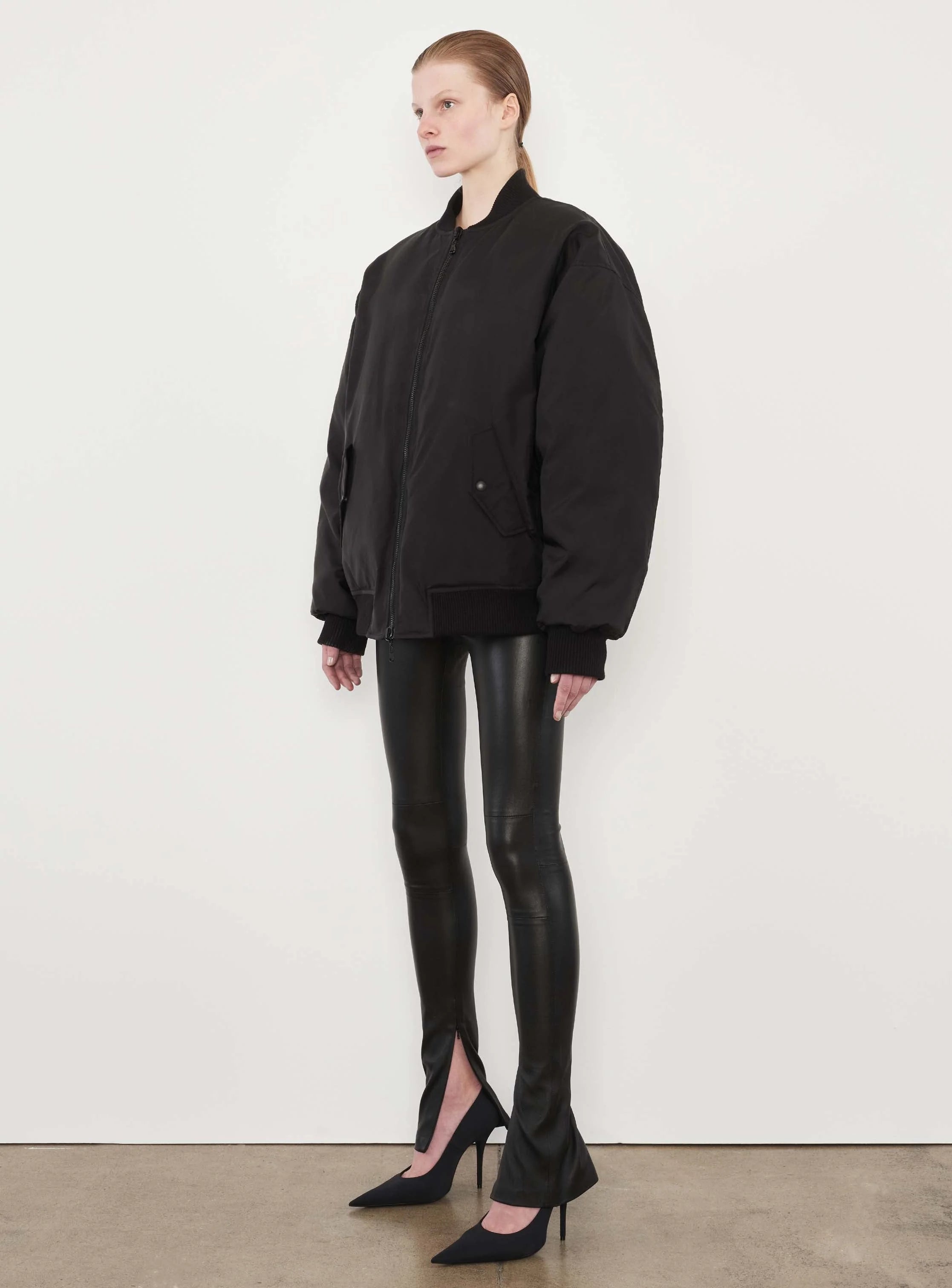 Reversible Bomber Jacket Black - 3