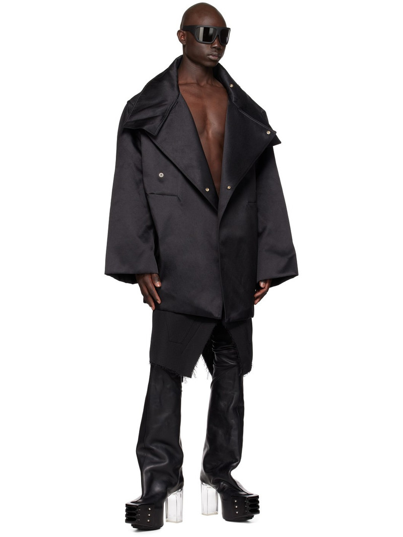 Rick Owens Black Caban Down Jacket - 232232M180041 | REVERSIBLE