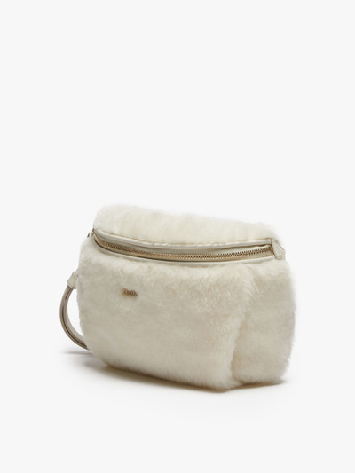 Max Mara TEDDYBANANE1 Belt bag in alpaca and wool Teddy fabric outlook