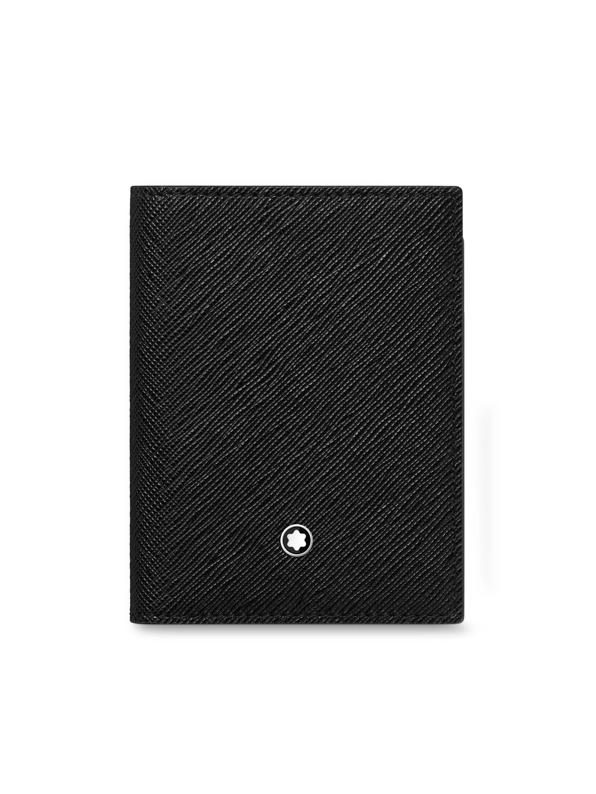 Men's Sartorial Leather Card Holder - Black - 1