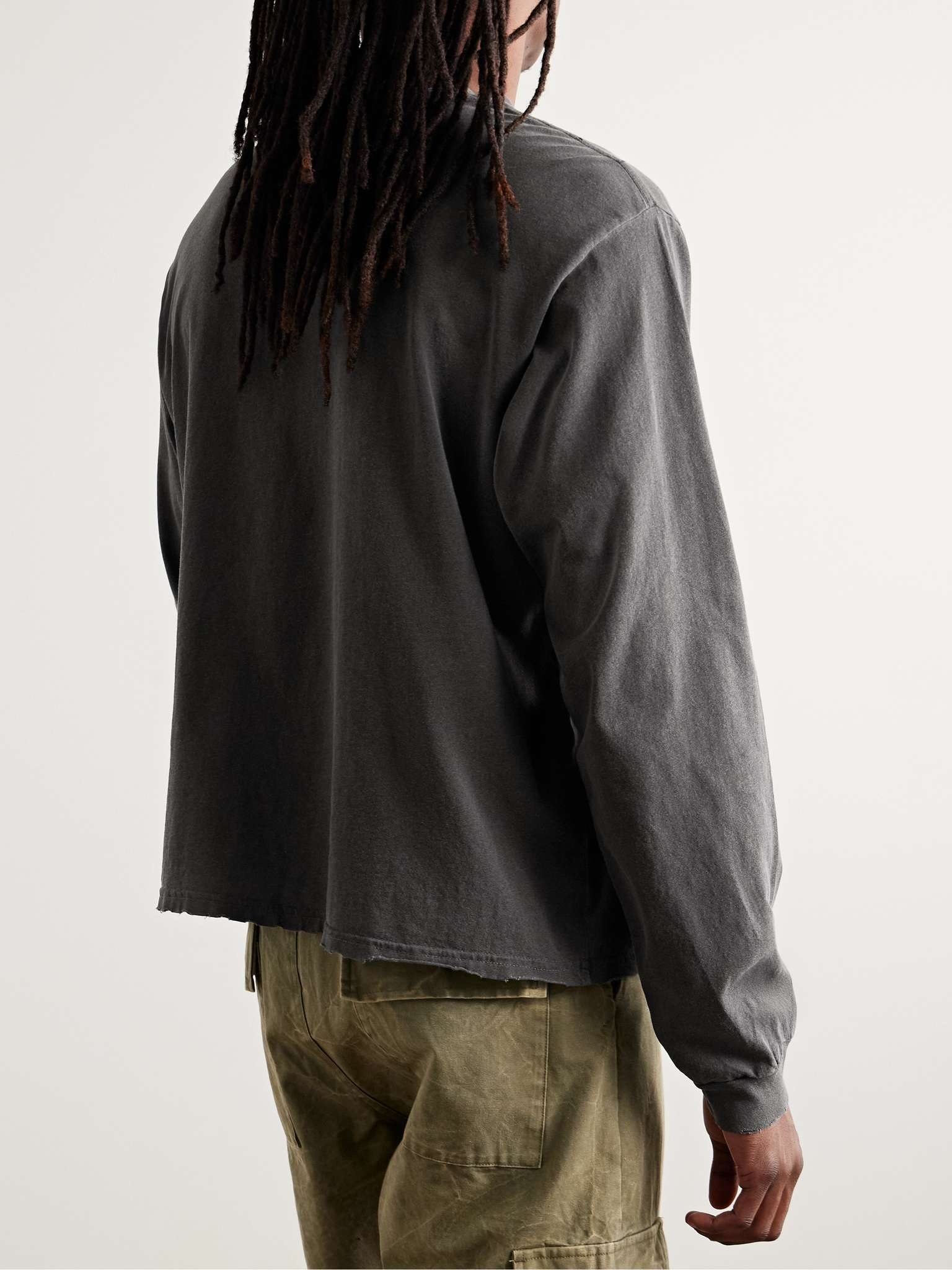 Folsom Distressed Cotton-Jersey T-Shirt - 4