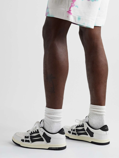 AMIRI Skel-Top Colour-Block Leather Sneakers outlook