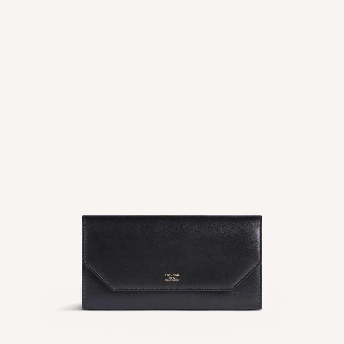 Women's Envelope Long Wallet With Card Holder in Black - 1