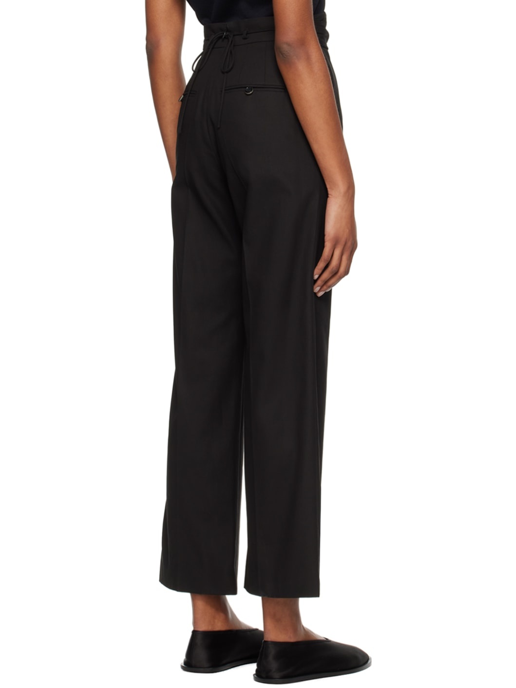 Black Back String Trousers - 3