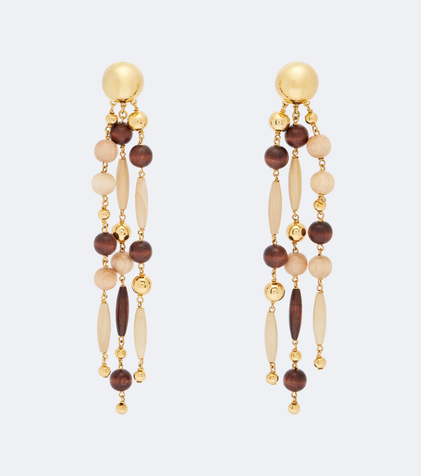 Beaded drop earrings - 1