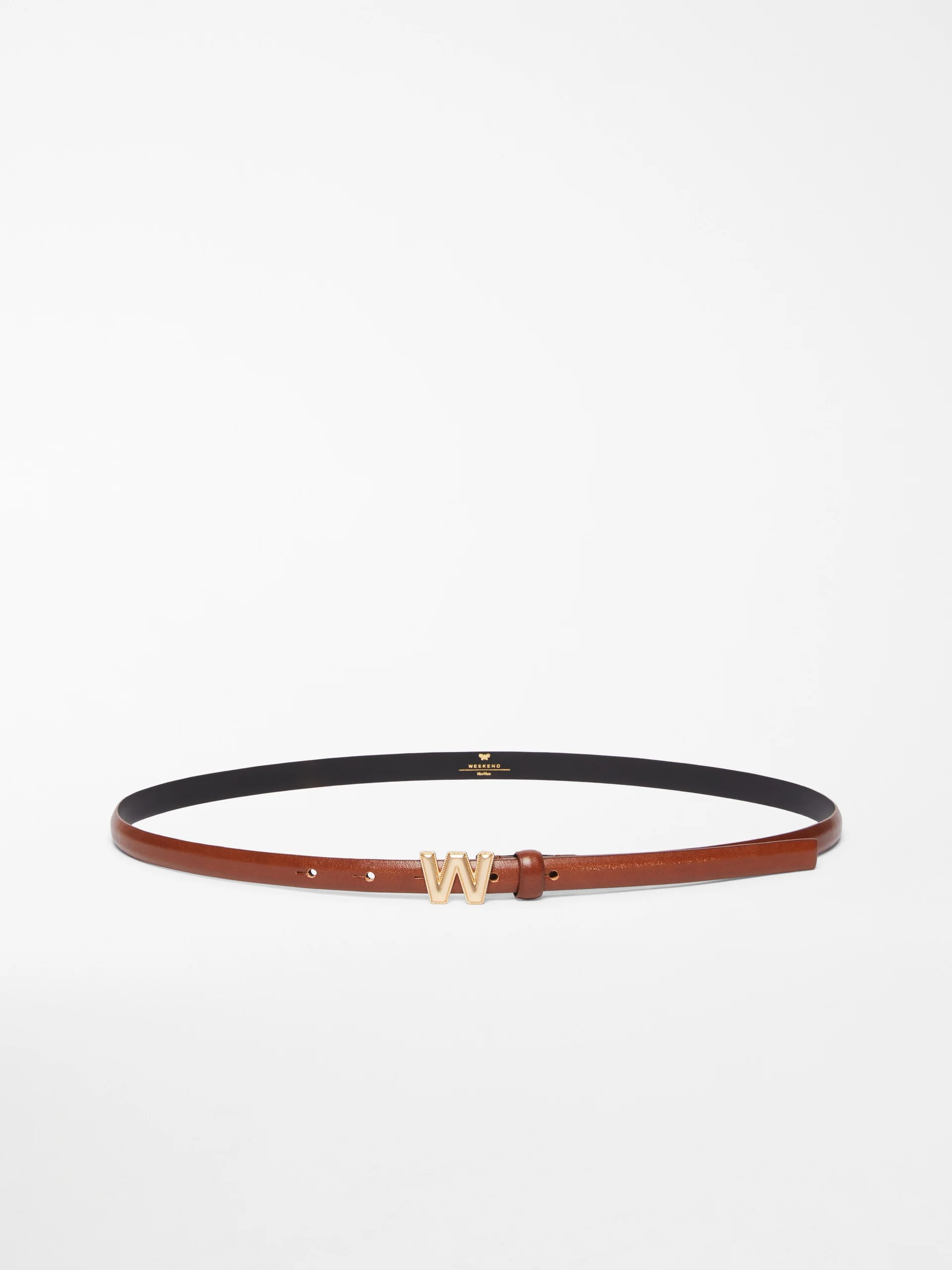 PALUDE Leather belt with branded buckle detail - 1