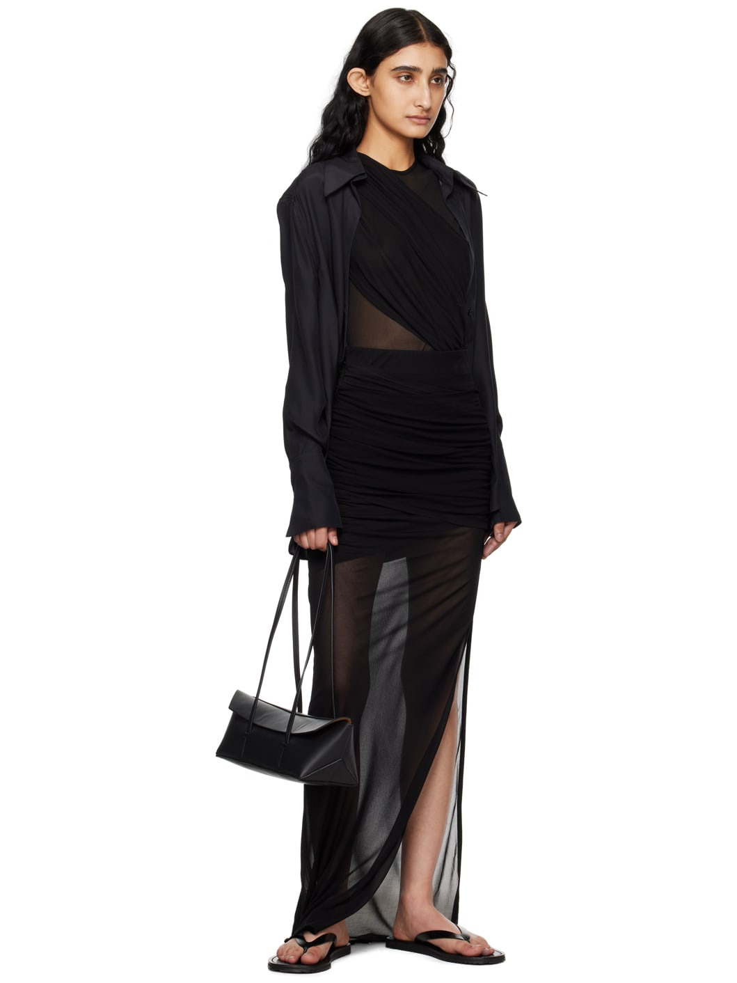 Black Tiroi Maxi Skirt - 4
