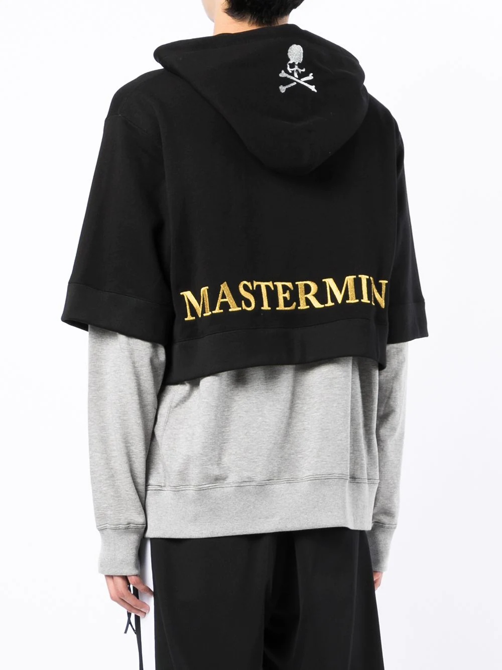 layered hooded sweatshirt - 4