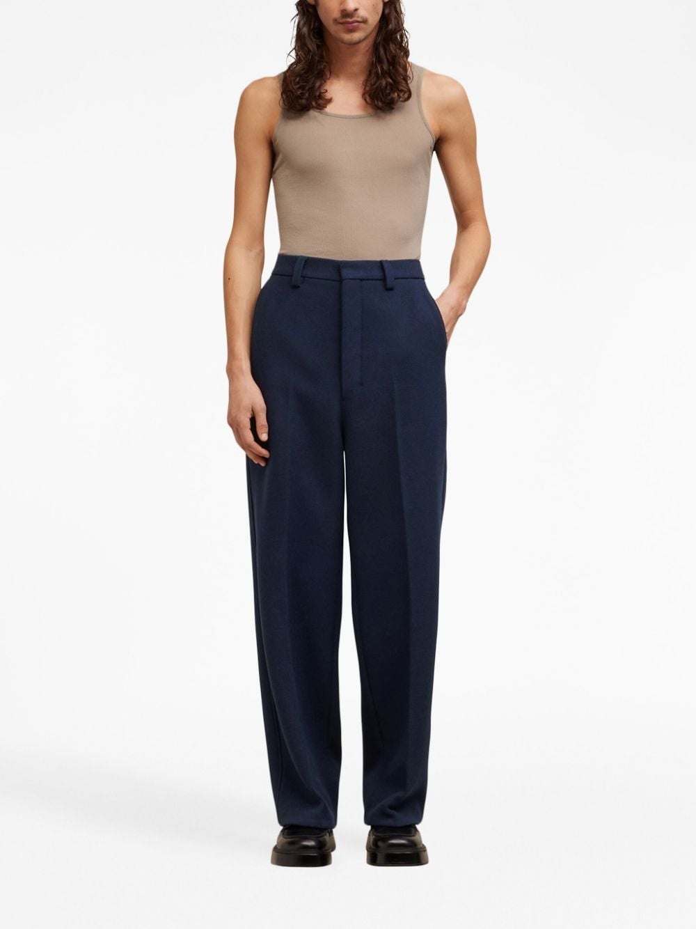 straight-leg tailored trousers - 2