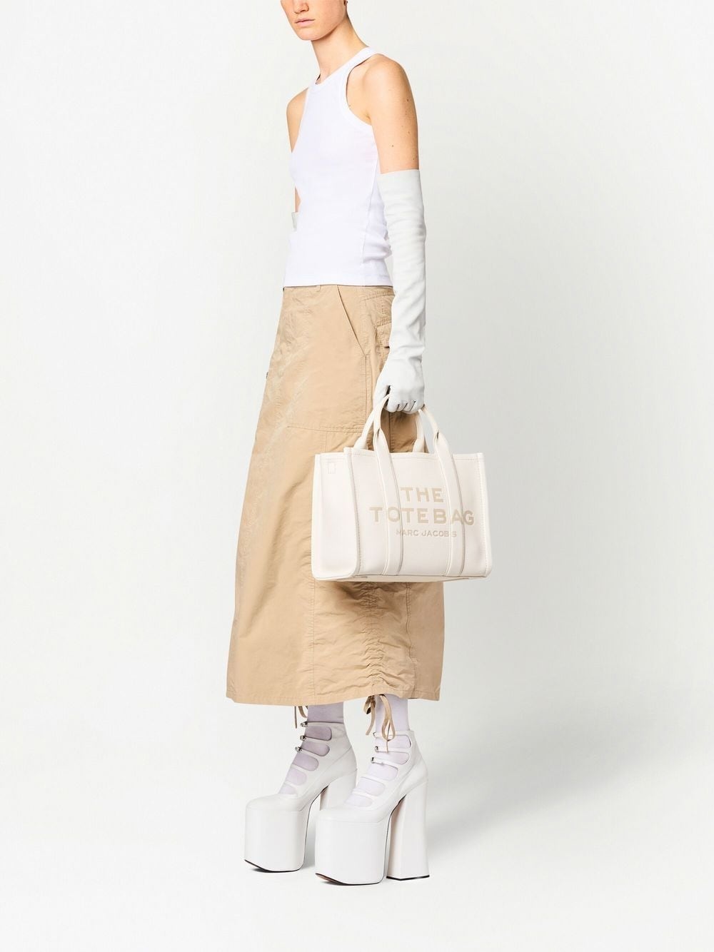 medium The Leather tote bag - 7