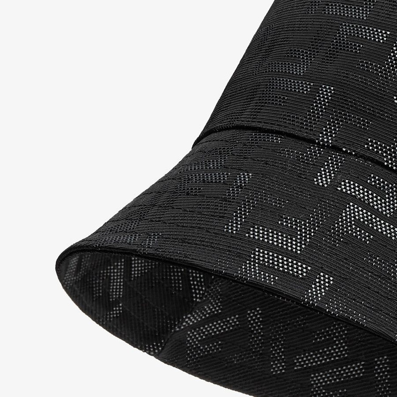 FENDI Black tech fabric bucket hat outlook