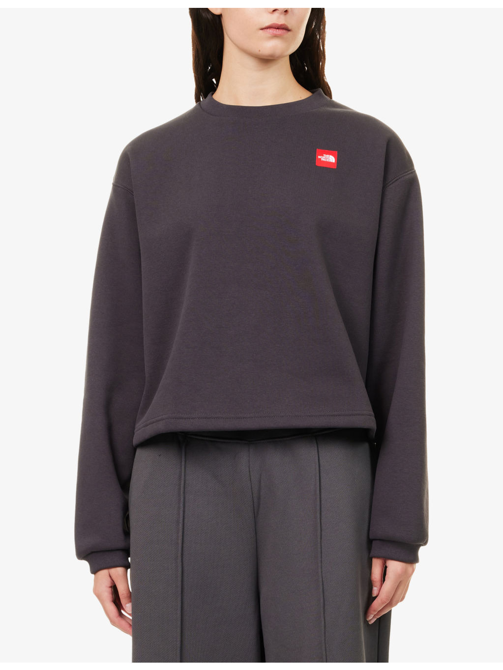 TNF Cropped Cotton Blend Sweatshirt - 3
