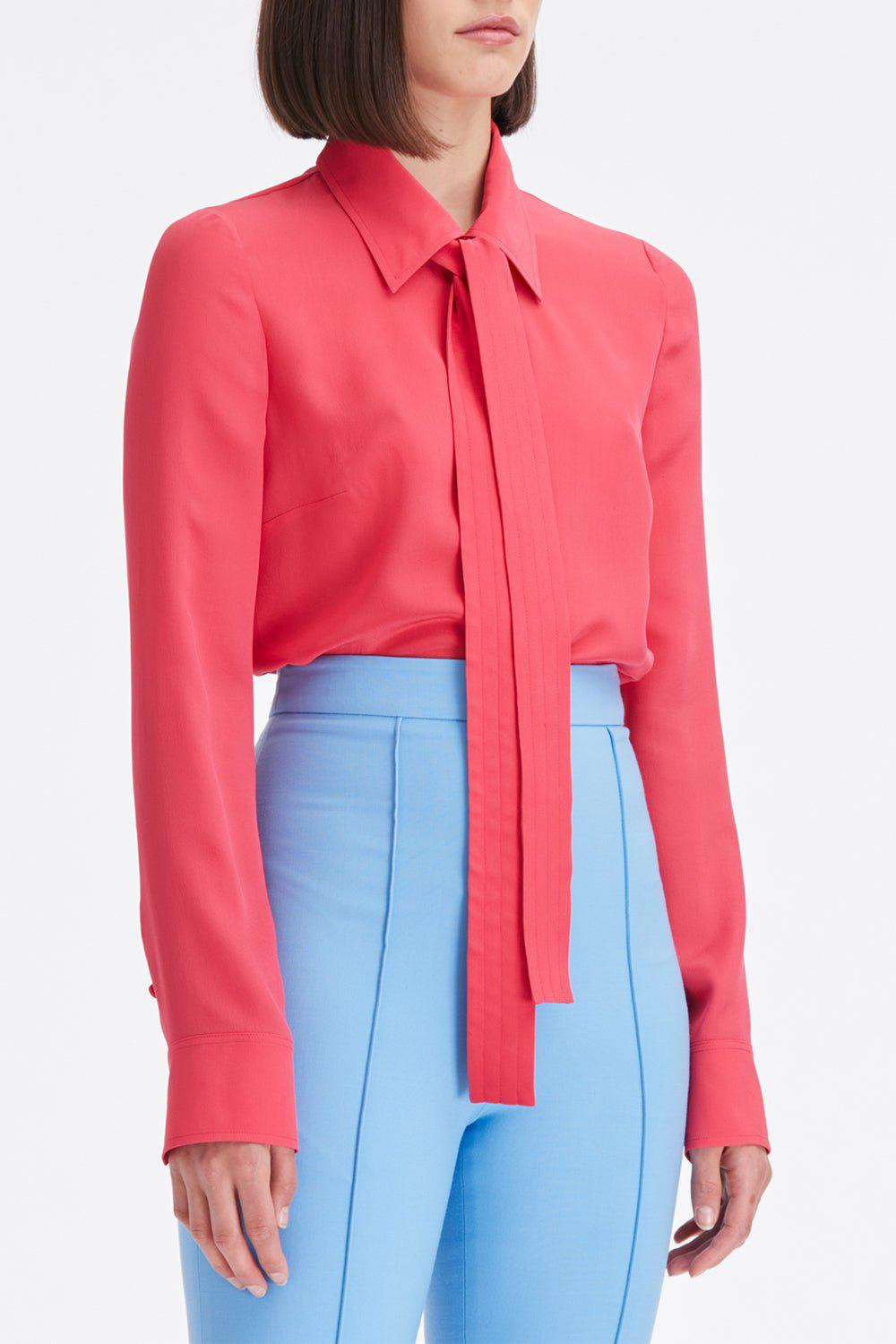 Tie Neck Blouse - 4