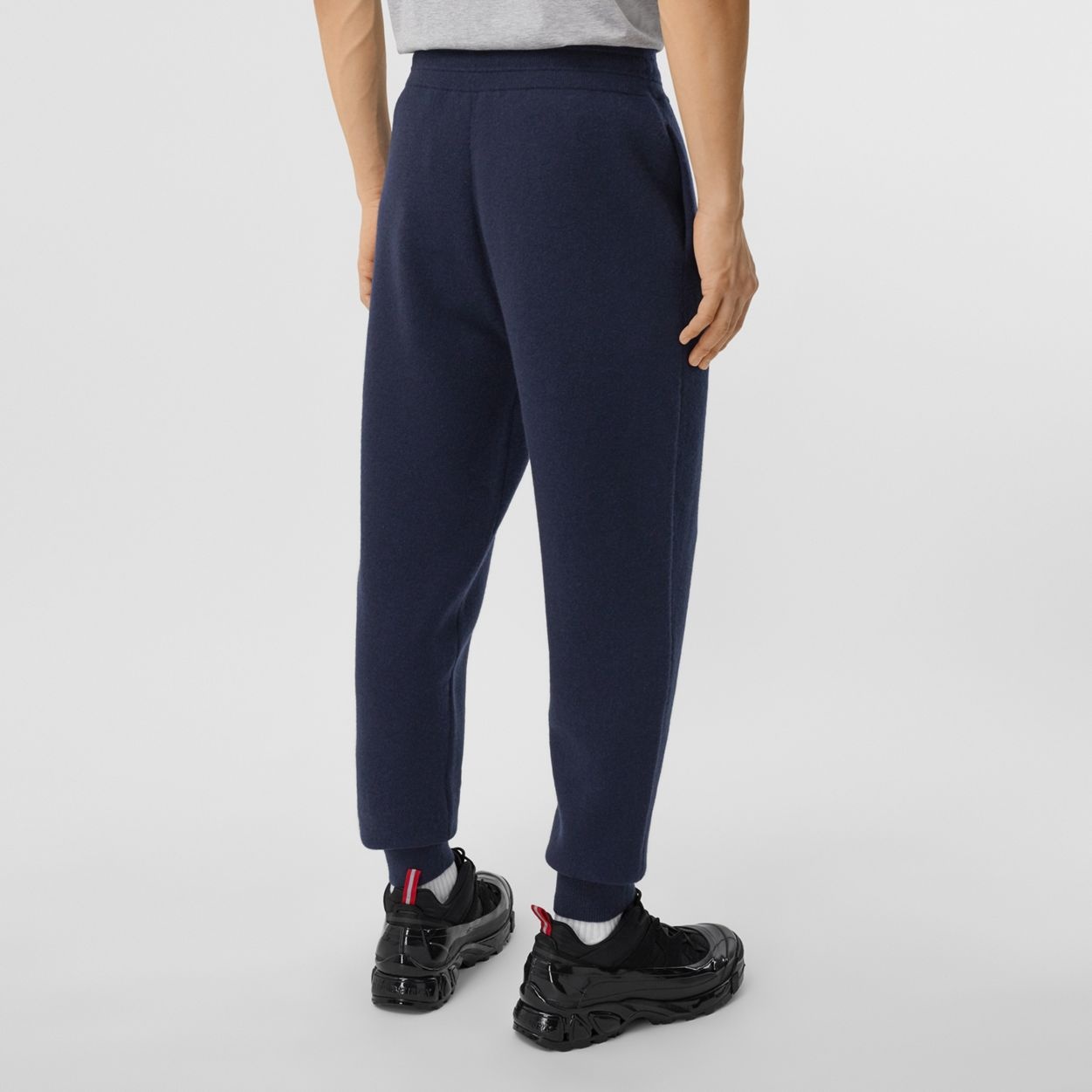 Monogram Motif Cashmere Blend Jogging Pants - 4