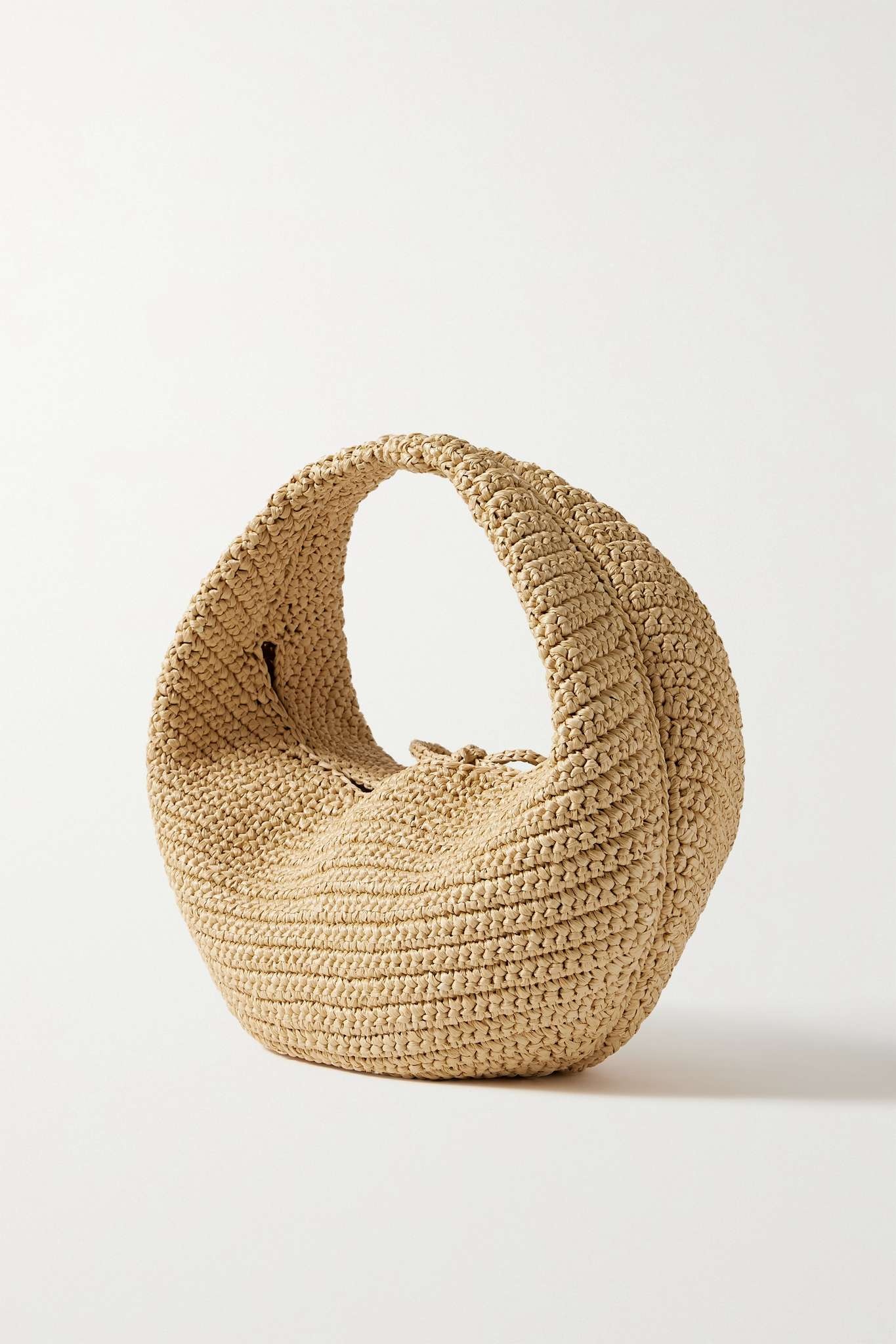 Olivia medium raffia shoulder bag - 3